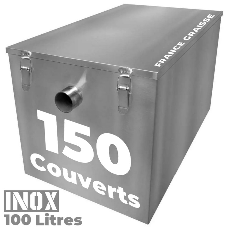 bac a graisse restaurant sous plonge en inox de 80 à 150 couverts jour - 95L