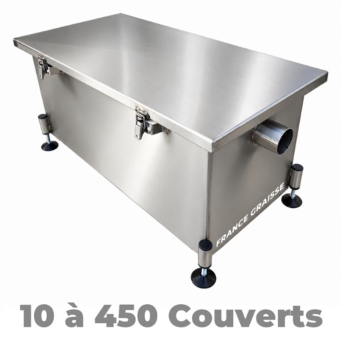 bac a graisse restaurant en inox sous plonge pour professionnel PREMIUM